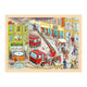 Goki houten legpuzzel brandbestrijding, 96st.
