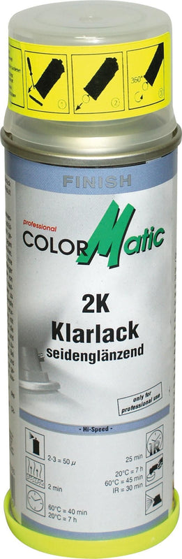 Colormatic blanke lak clear paint 2k semi-gloss 200 ml