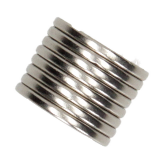 Mack 1076874 - schijfmagneten neodymium 19mm*2mm (n35) - zilver 8st | 4 stuks