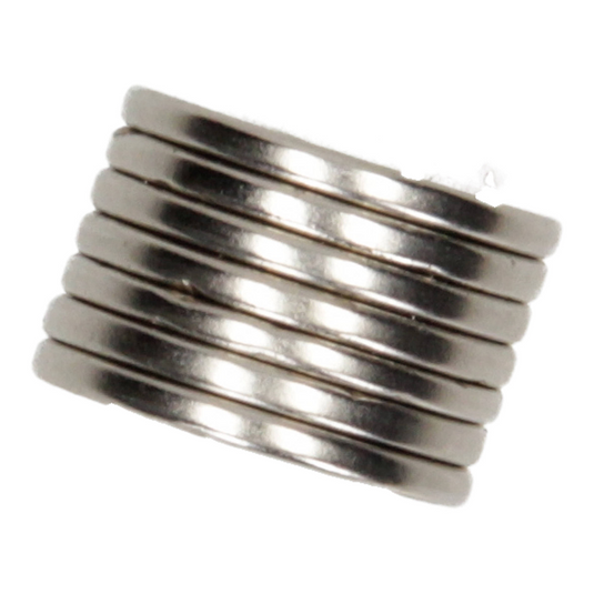 Mack 1076875 - schijfmagneten neodymium 19mm*2mm (n50) - zilver 8st | 4 stuks