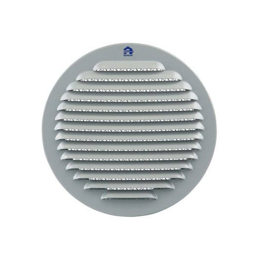 Renson 1078694 - muurroosterinbouw 435r dia 190 mm ral 9006 | 4 stuks