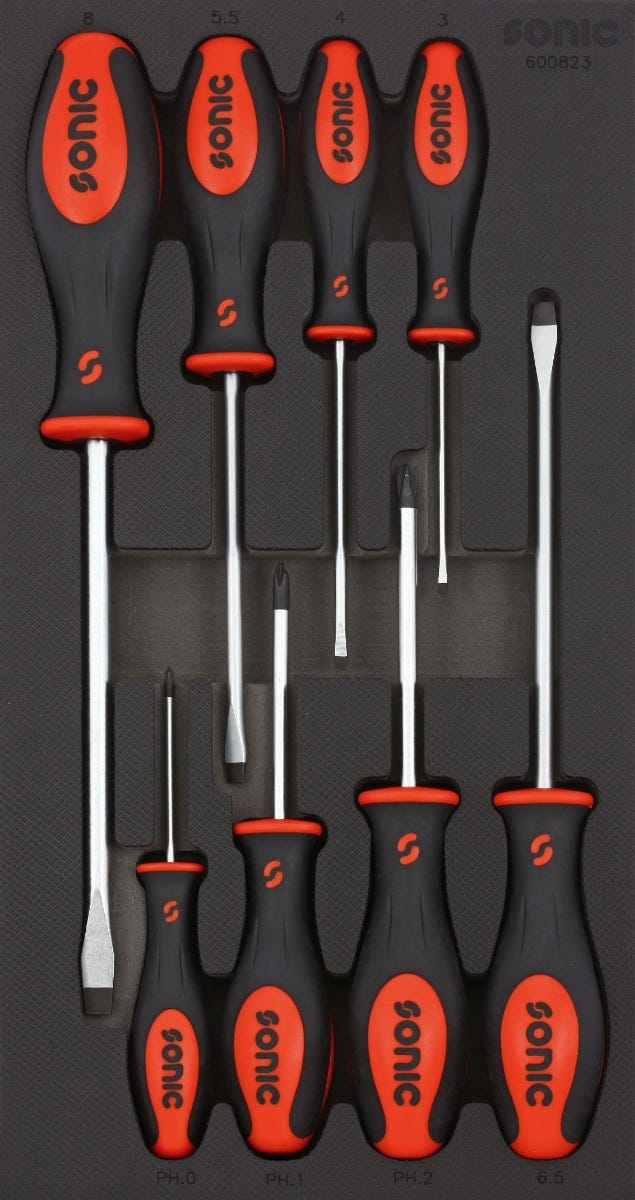 Load image into Gallery viewer, Sonic gereedschap schroevendraaierset ph + plat 8-dlg. sfs 1 3

