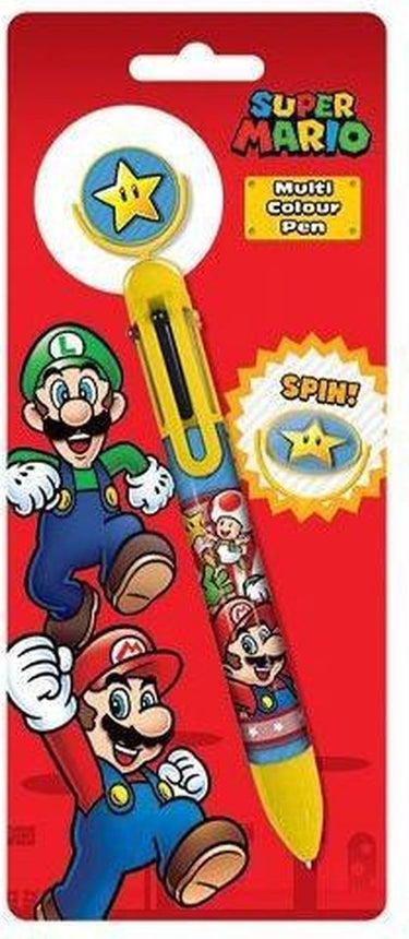 Nintendo meerkleurenpen super mario burst junior 17 cm geel