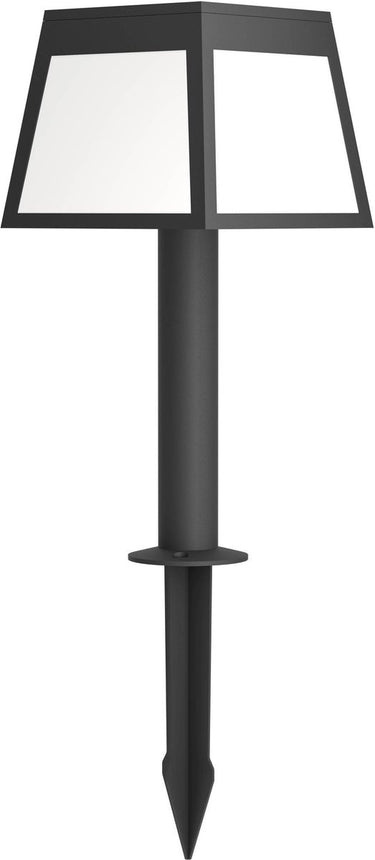 Eglo altilia solar priklamp - staande lamp buiten - zonne-energie - led - 56 cm - zwart wit