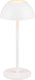 Rl live your light reality ricardo - tafellamp - wit mat - incl. 1x smd 1,7 w - 4-stappen touch - usb-aansluiting - verlichting omhoog en omlaag - accuvoeding - buitenverlichting - ip54