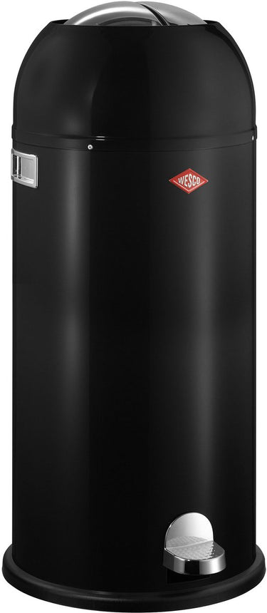 Wesco kickmaster maxi prullenbak | pedaalemmer | 40 liter | metaal - zwart | vuilnisbak - made in germany