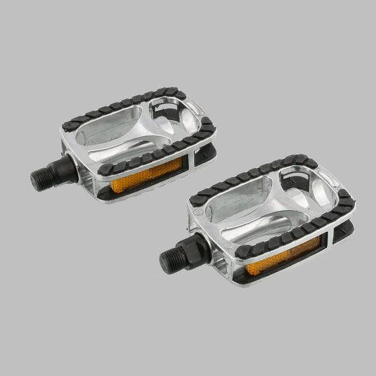 pedalen set Elegant 9 16 inch zilver zwart