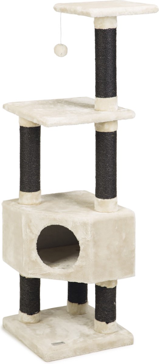 Beeztees figado - krabpaal - creme - 40x40x135 cm