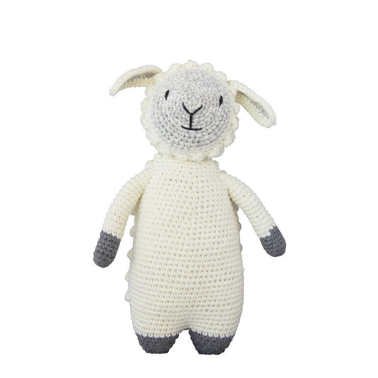 Knuffel gehaakt schaap 27 cm
