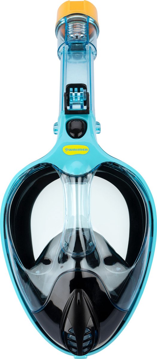Waimea full face duikmasker - volwassenen - lichtblauw - maat l xl