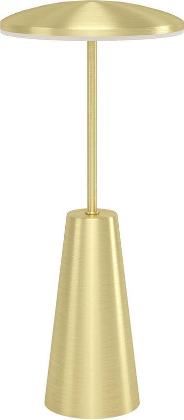 Eglo piccola tafellamp - aanraakdimmer - draadloos - 28 cm - goud - instelbaar wit licht - oplaadbaar - buiten en binnen