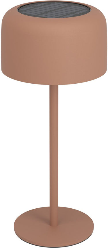 Eglo roccanova tafellamp - oplaadbaar (tot 22 uur licht) - solar - 30 cm - steenrood warm oranje - draadloos - dimbaar - binnen en buiten