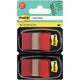 Indexen post-it rood 25 mm