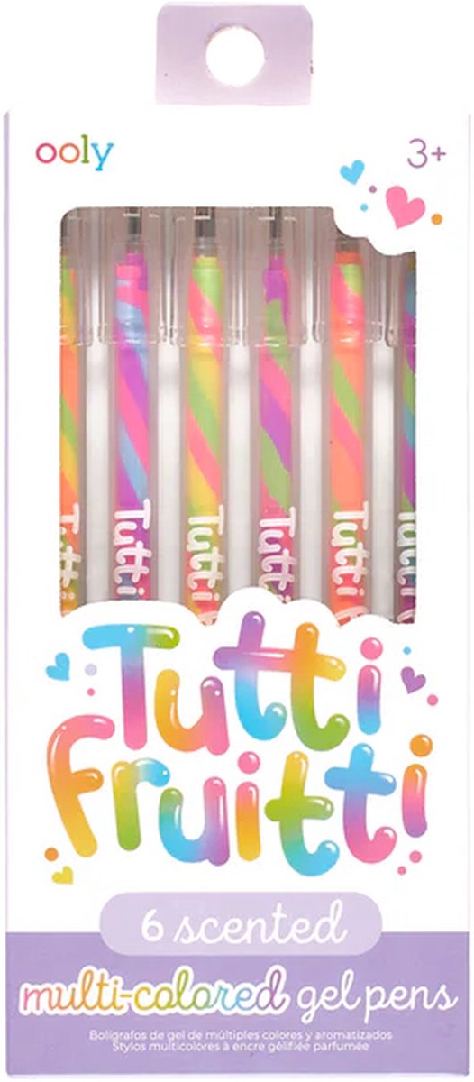 Ooly - tutti fruitti - 6 gelpennen met fruitgeur