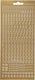Creativ company stickers goud - gouden cijfers stickers - zelfklevende foliestickers met getallen - stickervellen cijfers - diy decoratie - kaarten maken - scrapbooking - 10x23 cm - 1 vel