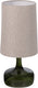 Woood luma tafellamp met kap - glas - groen naturel - 60x27x27