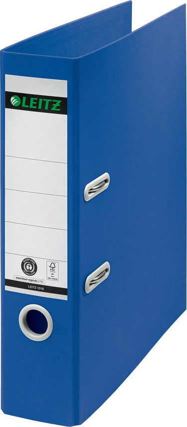 Leitz 180° recycle ordner a4 - rugbreedte van 80mm - 100% gerecycled karton - blauw