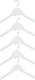 Alpina kledinghangers hout – 5 stuks – houten kleerhangers – kledinghanger set - wit