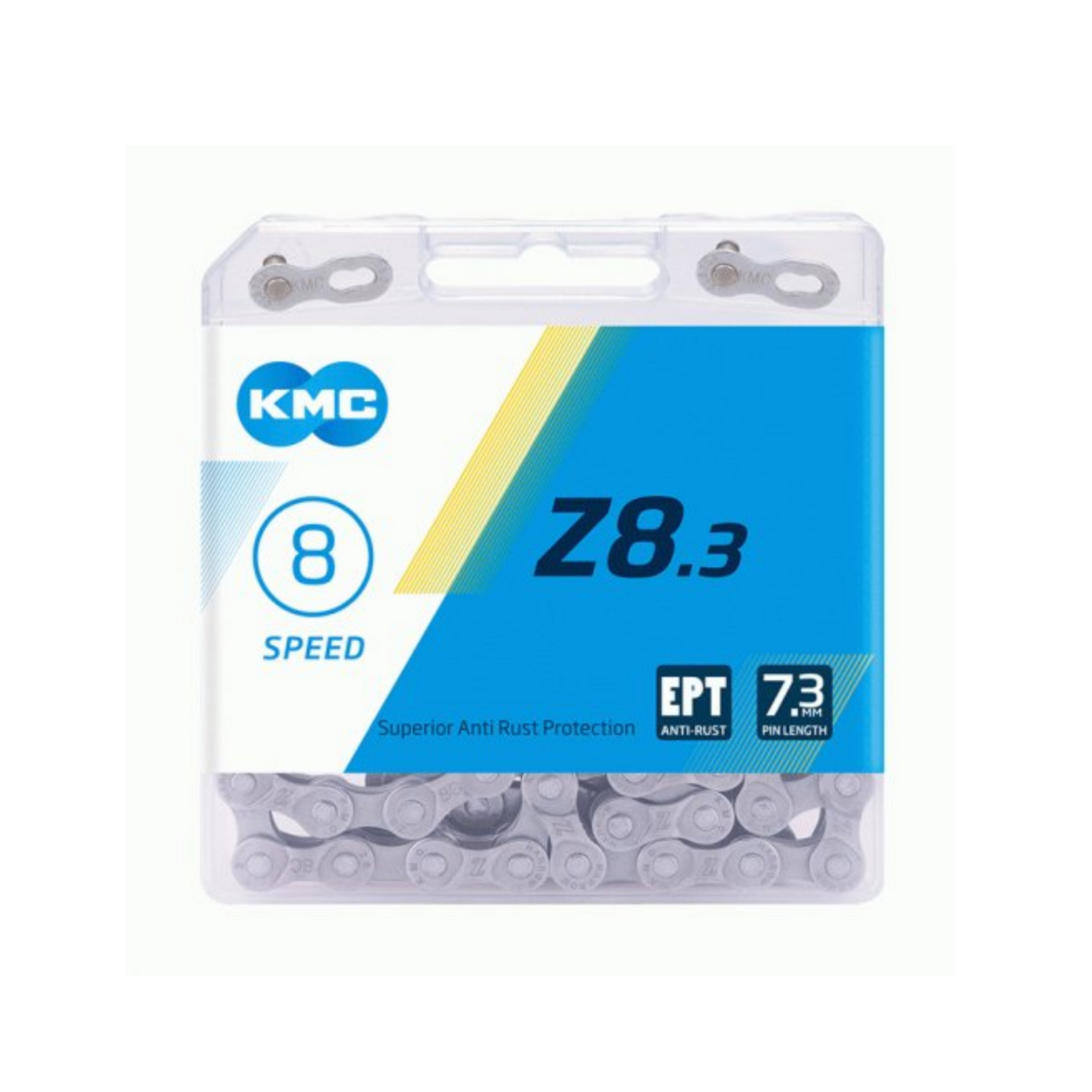 KMC chain z8.3 silver/grey 1/2x3/32, 7.3mm, 116L, 6/7/8 speed.