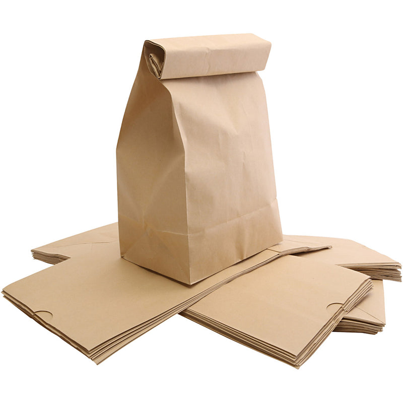 Load image into Gallery viewer, Creativ company https: www.cchobby.nl papieren-zakken-afm-15x25x43-cm-bruin-50-stuk-1-doos
