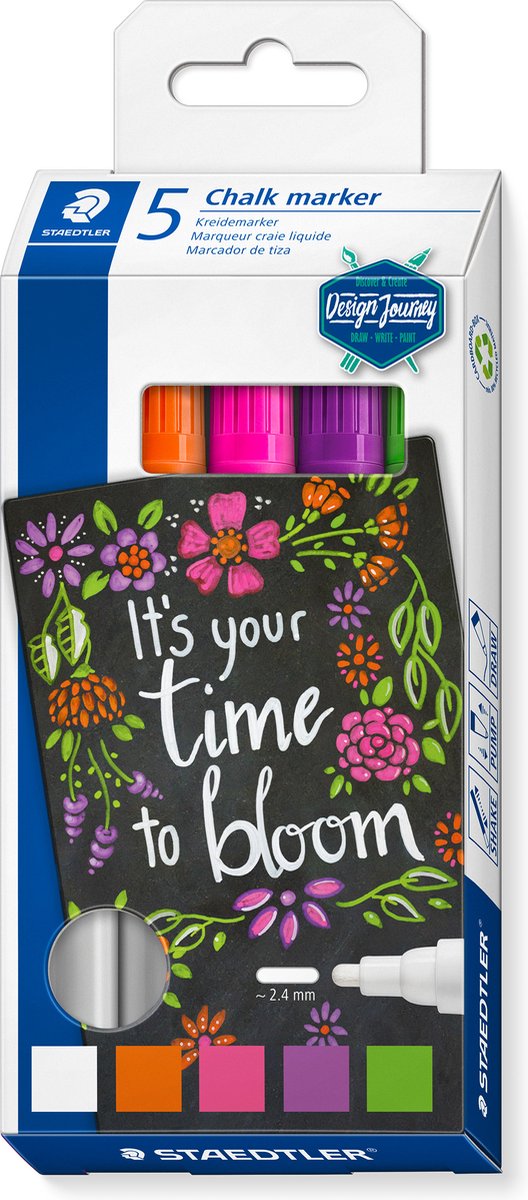 Staedtler chalk marker set 5 kleuren