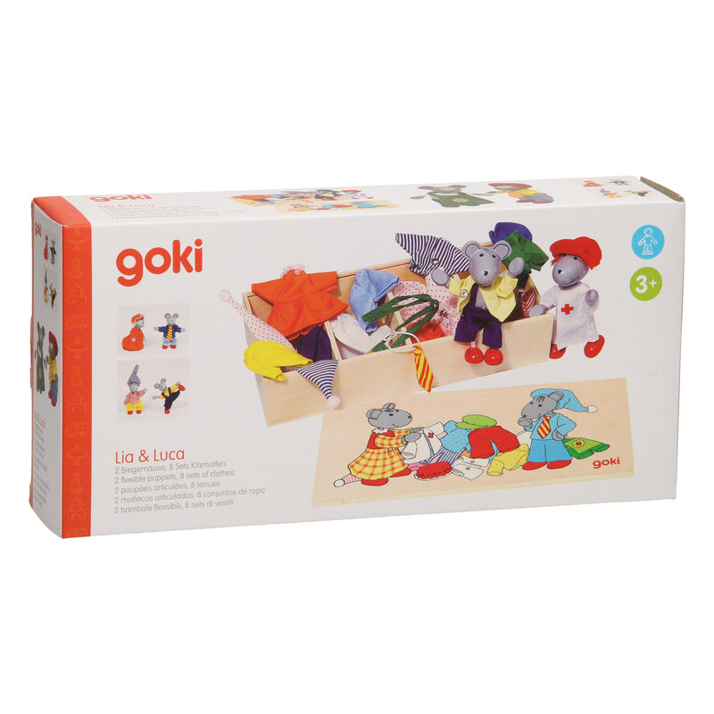Load image into Gallery viewer, Goki muizenpopjes + kleding
