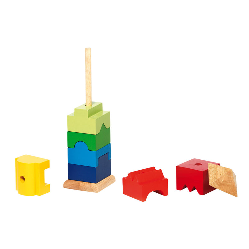 Load image into Gallery viewer, Goki houten stapel toren, 9dlg.
