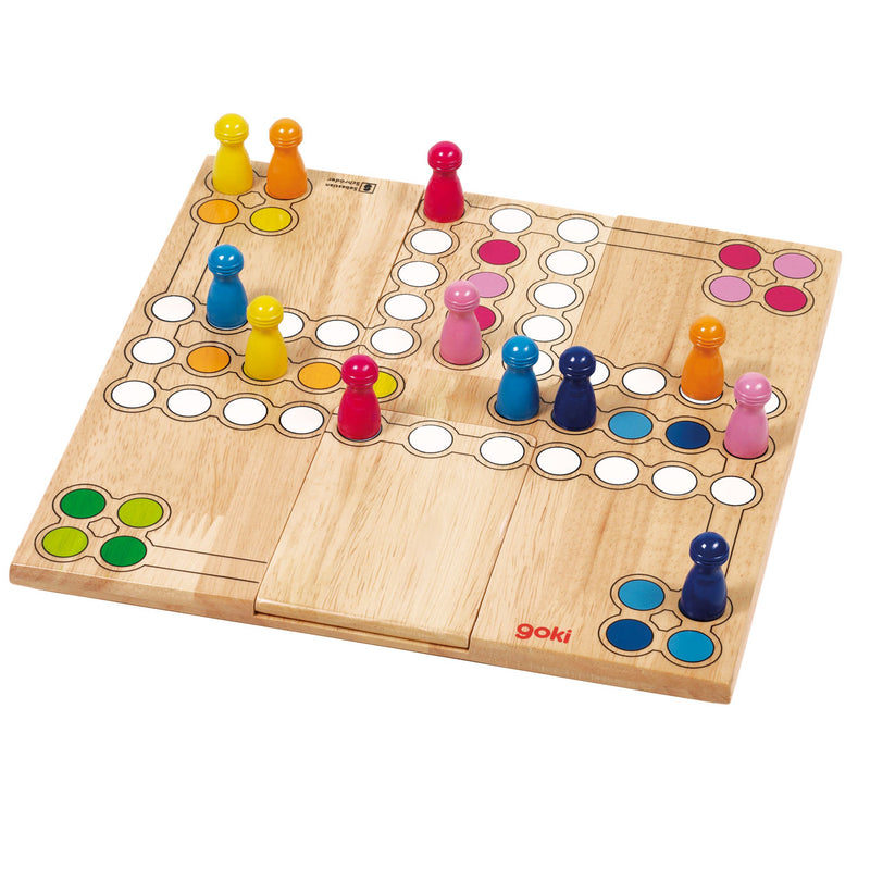 Load image into Gallery viewer, Goki houten ludo spel - variabel
