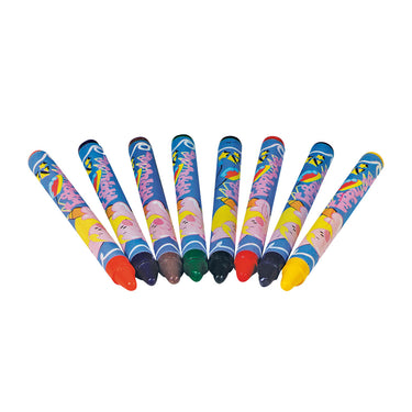 Goki textielkrijt (was). 9 cm. 8 kleuren. 3+