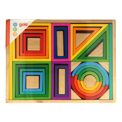 Goki houten bouwvormen fantasie, 38dlg