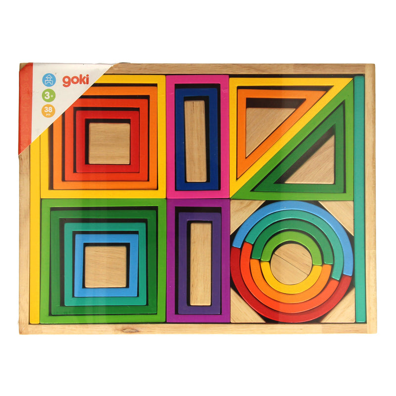 Load image into Gallery viewer, Goki houten bouwvormen fantasie, 38dlg
