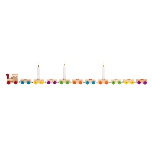 Goki houten verjaardagstrein, 75cm