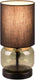 Trio elio - tafellamp - zwart mat - excl. 1x e27 40w - snoerschakelaar - groen glas