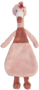 Happy horse flamingo fiddle knuffeldoekje - oudroze - baby cadeau