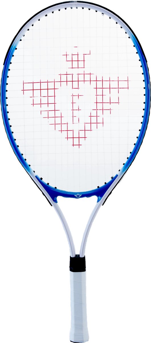 Engelhart tennisracket met hoes en 2 ballen - blauw