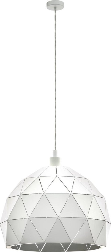 Eglo roccaforte hanglamp - e27 - ø 40 cm - wit