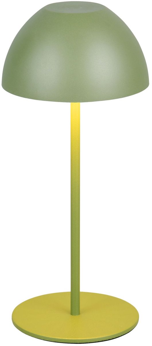 Rl live your light reality ortiz - tafellamp - groen - incl. 1x smd 2 w - aan uit touch - sensor dimmer - usb-aansluiting - geheugenfunctie - oplaadbaar - snoerloos - buitenlamp- ip44