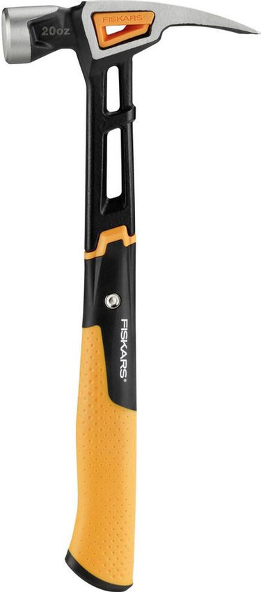 Fiskars isocore - timmermanshamer - l - schokabsorberend - magnetische nagelhouder