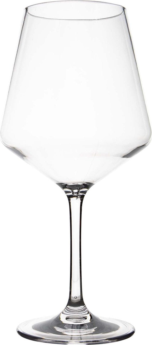 Gimex solid line rode wijnglas - 670 ml - 2 stuks