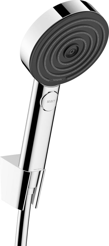 Hansgrohe pulsify select s - set van douchekop, houder en slang, 3 straalsoorten, ecosmart, chroom 24306000