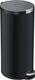 Eko - artistic pedaalemmer 30 liter - stainless steel plastic - mat zwart - prullenbak