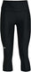 Under armour tech hi capri-blk dames sportbroek - zwart - wit