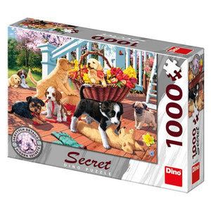 Dino puzzel honden puppies 1000 stukjes legpuzzel dieren.