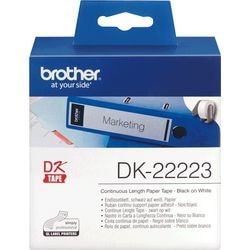 Etiketten dk22223 brother 50mmx30,48mt wit