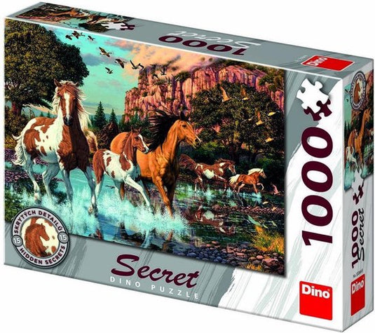 Dinotoys dino puzzel met geheime paarden - 1000 stukjes