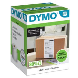 Etiket groot dymo lw4xl 220 104x159mm