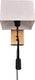 Trio nilam wand lamp met leeslamp - hout naturel - ecru kap
