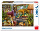 Dinotoys dino puzzel tijgers in de woonkamer- 1000 stukjes