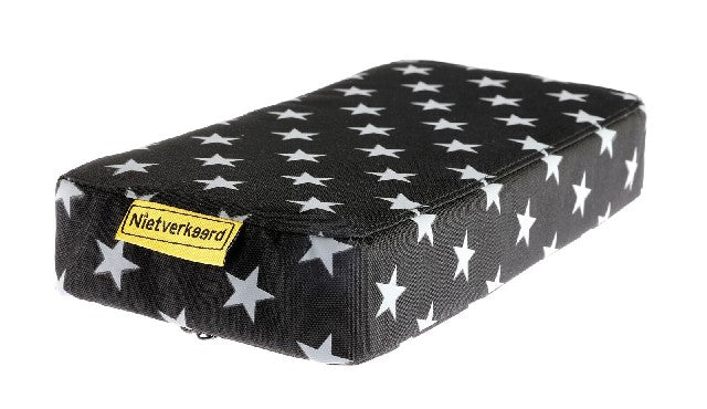 NV seat cushion on carrier stars black with white stars