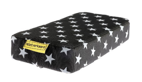 NV seat cushion on carrier stars black with white stars